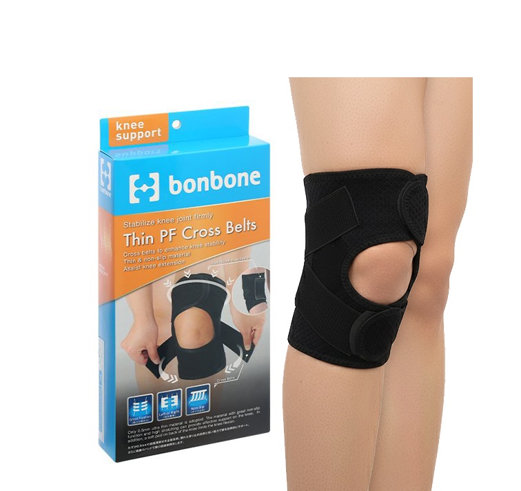 Đai hỗ trợ khớp gối Bonbone THIN PF CROSS BELT Nhật Bản