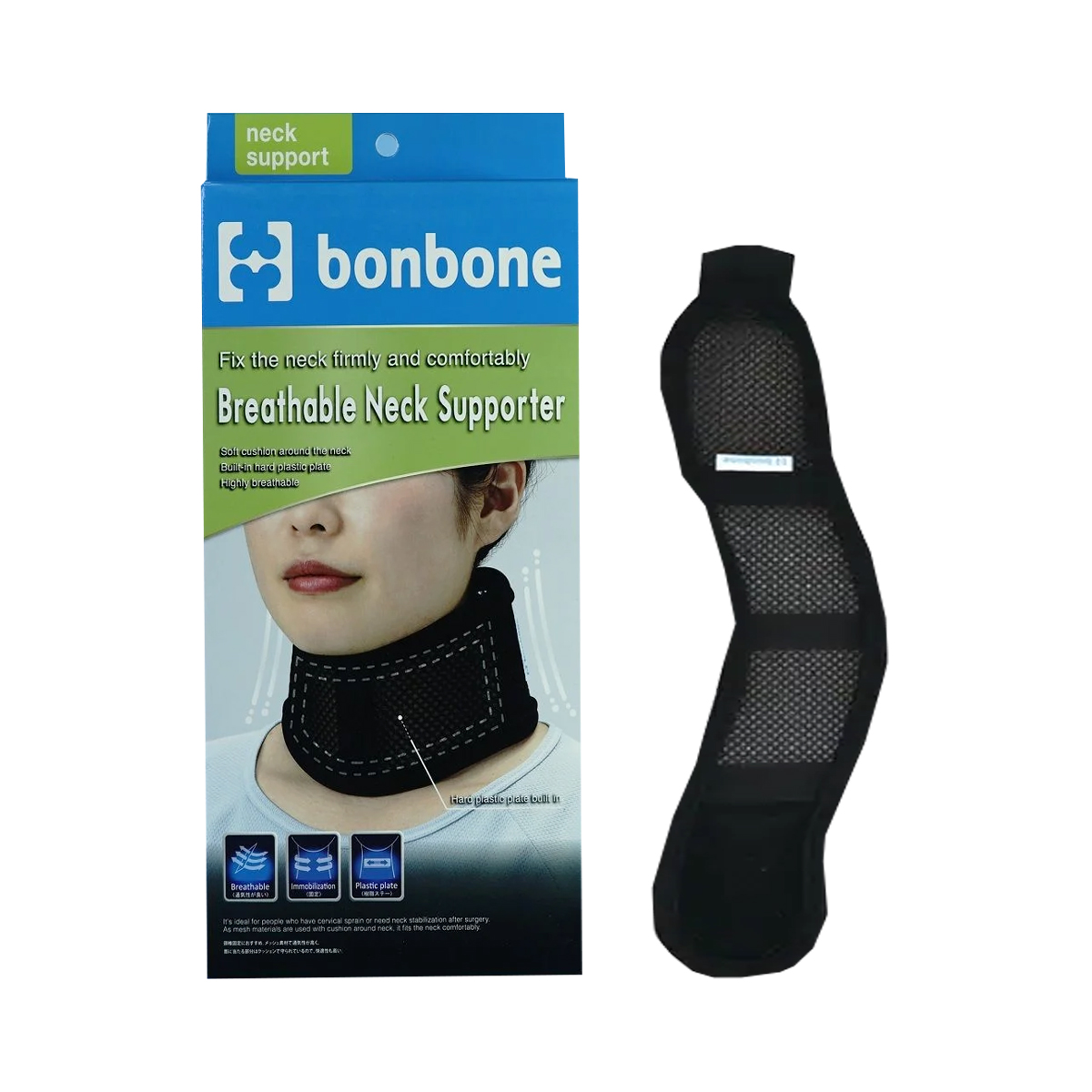 Đai nẹp cổ bonbone Breathable Neck Supporter Nhật Bản