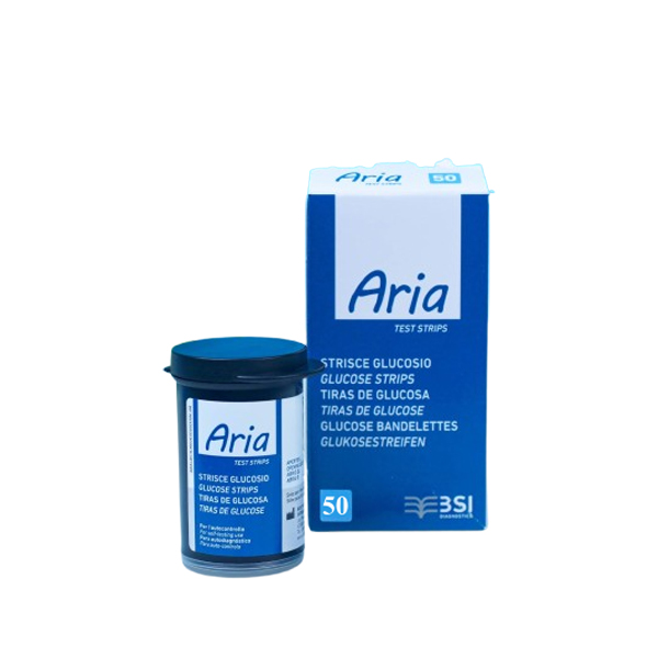 Que Thử Đường Huyết ARIA 50 Que Chính Hãng