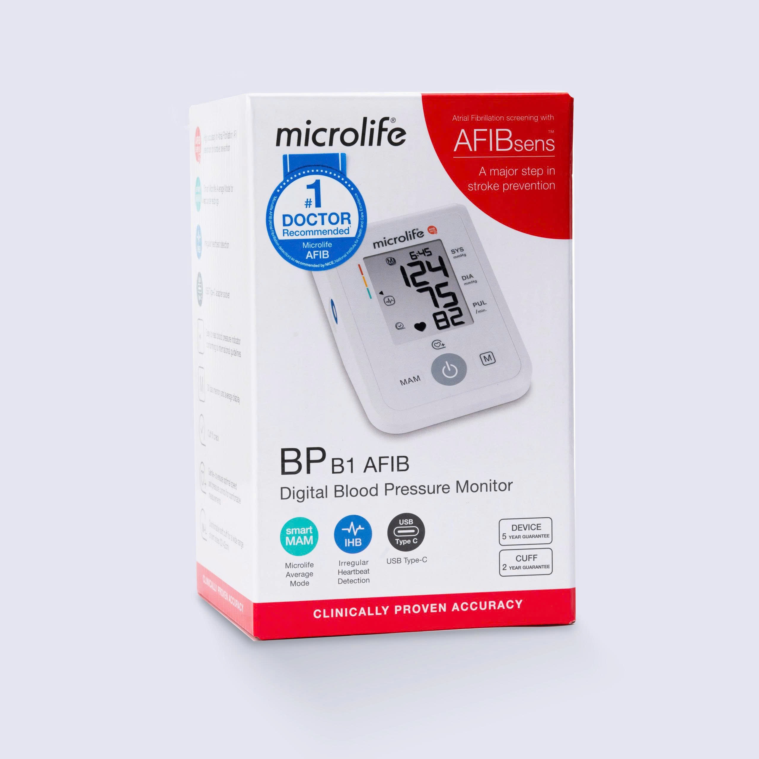 Máy đo huyết áp bắp tay Microlife B1 AFIB chính hãng