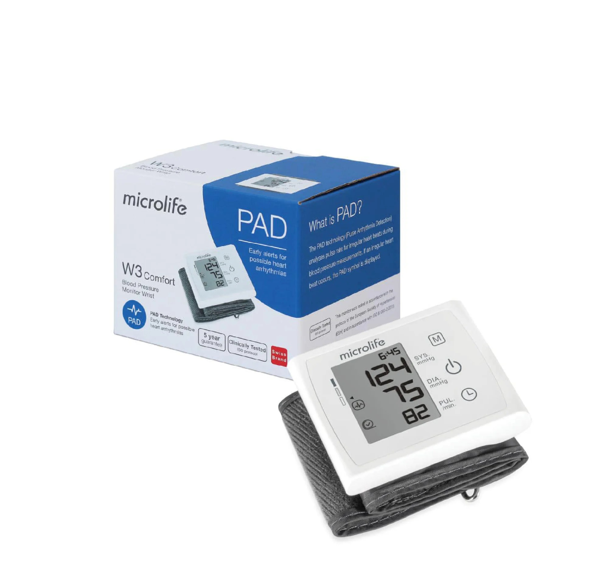 Máy Đo Huyết Áp Cổ Tay Microlife W3 Comfort Chính Hãng