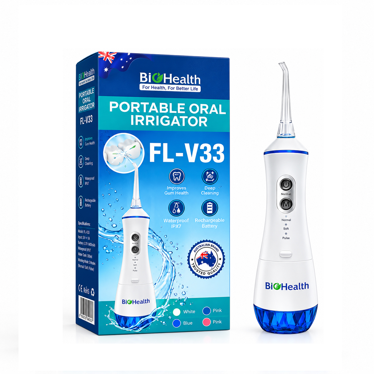 Máy tăm nước BioHealth FL-V33 chính hãng