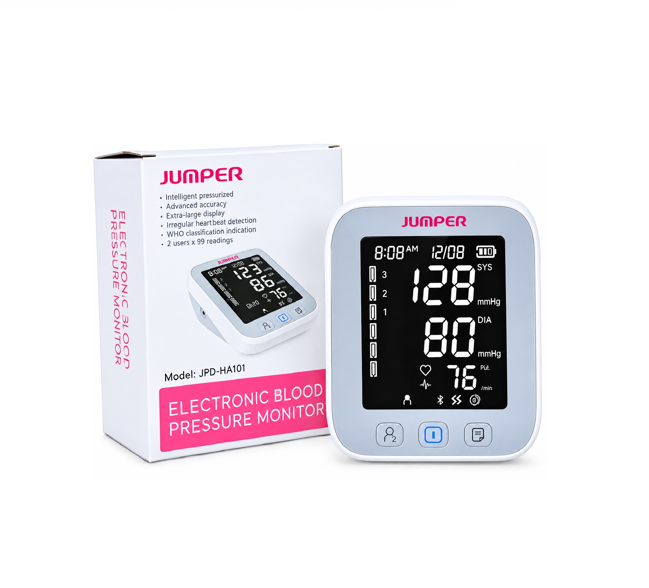 Máy đo huyết áp bắp tay Jumper JPD-HA101 chính hãng