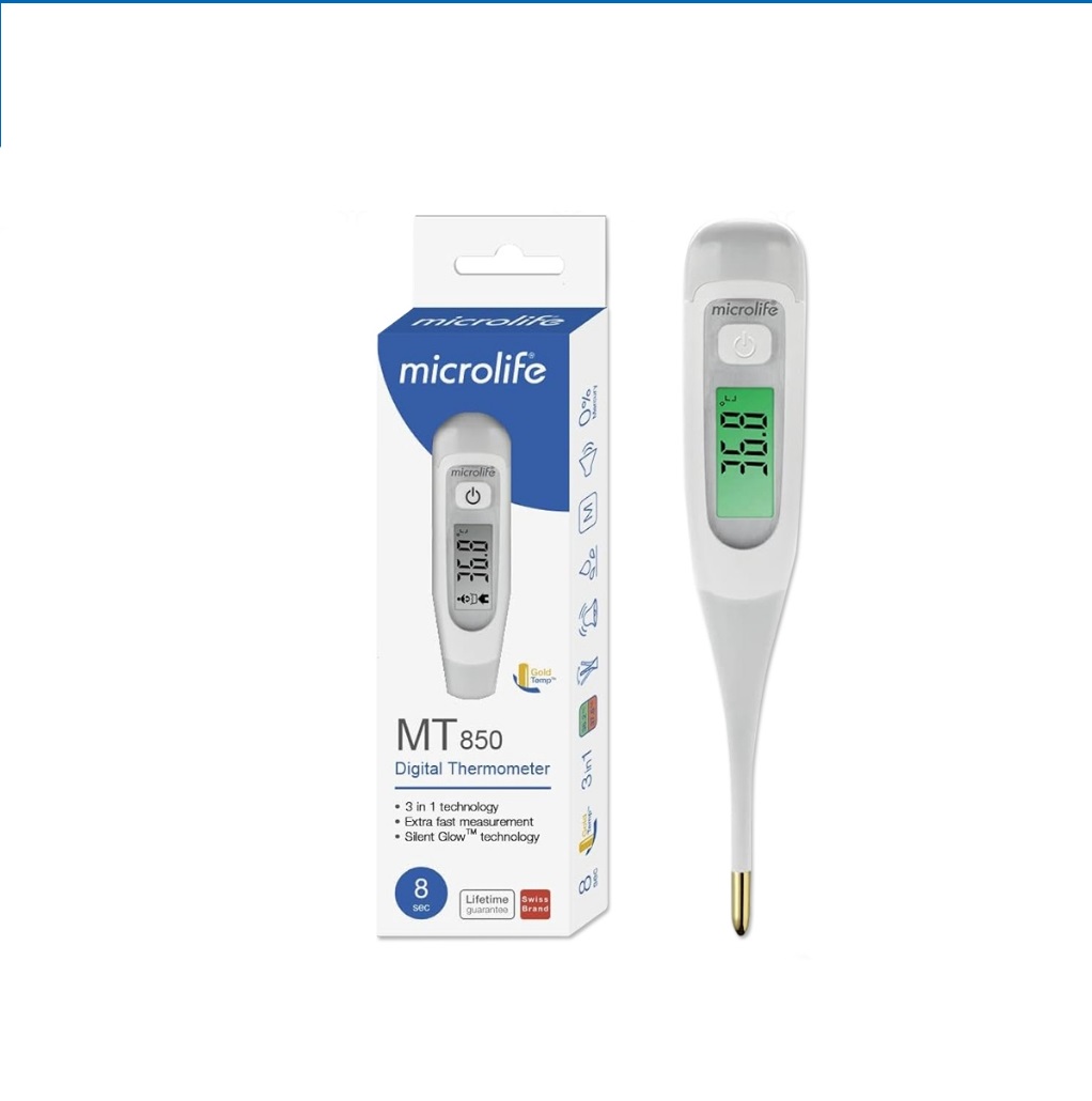 Nhiệt Kế Điện Tử Microlife MT850 Đo Nhanh 8 Giây