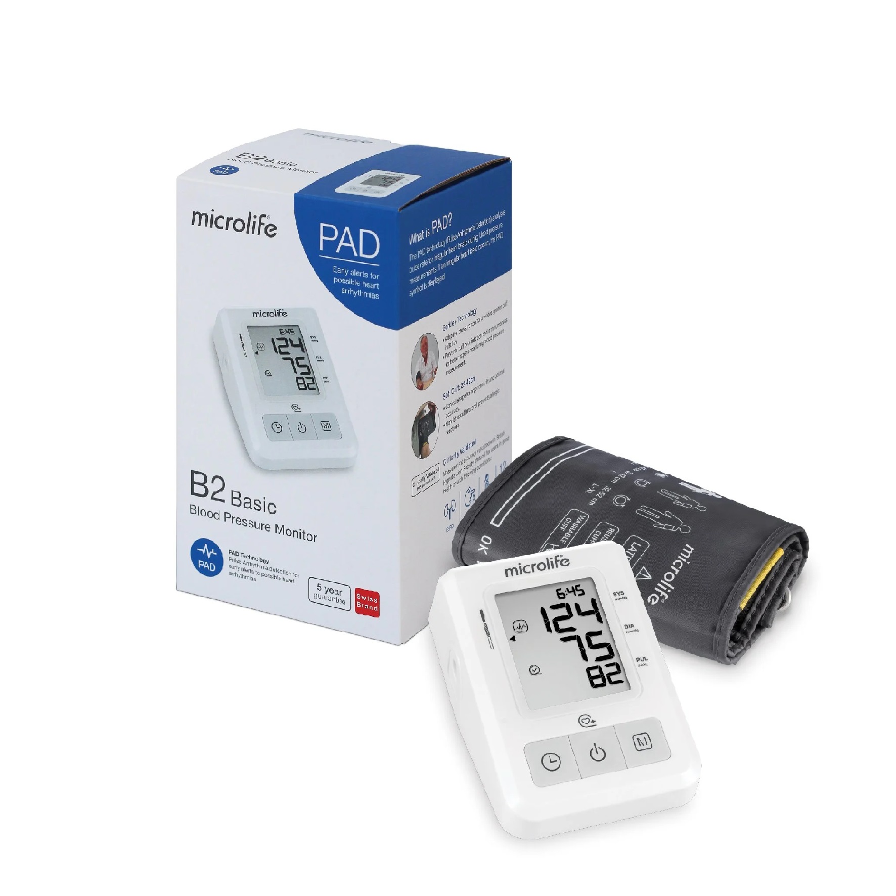 Máy đo huyết áp bắp tay Microlife B2 Basic chính hãng 