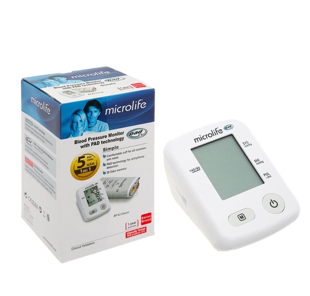 Máy đo huyết áp bắp tay Microlife A2 Classic chính hãng