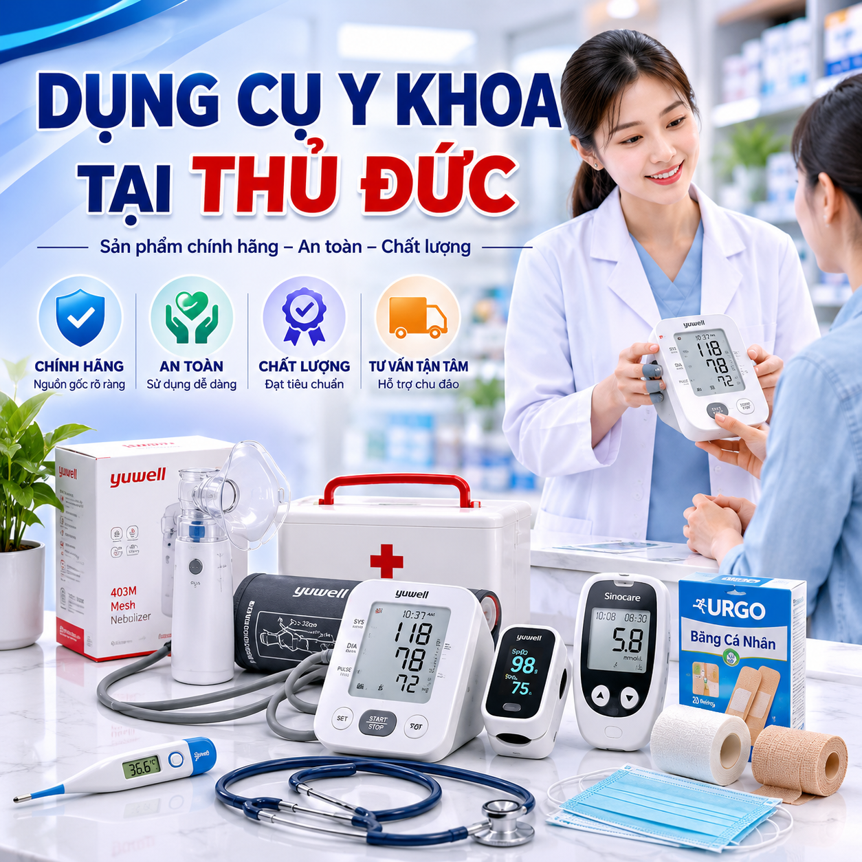 Dụng cụ y khoa tại Thủ Đức – Địa chỉ cung cấp dụng cụ y tế chính hãng, đa dạng
