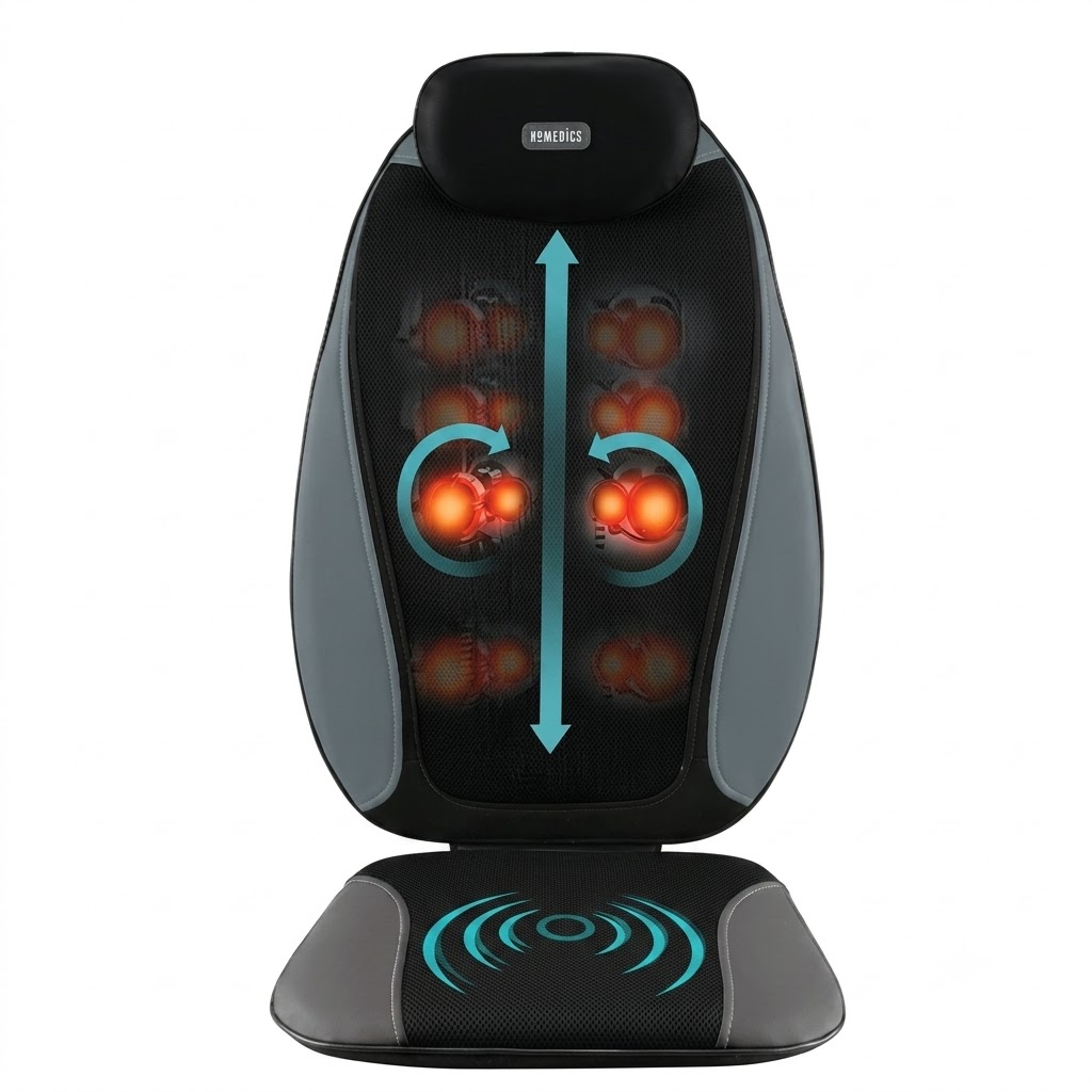 Đệm Ghế Ngồi Massage Shiatsu Pro HoMedics MCS-380HA