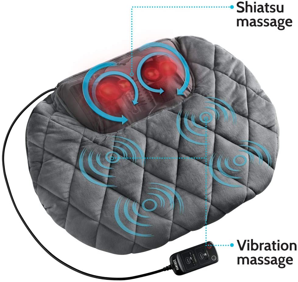 Gối Massage Kèm Nhiệt HoMedics SP-129HJA – Shiatsu 3D Đa Năng