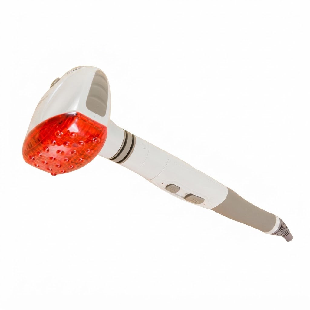 Máy Massage Cầm Tay Đèn Hồng Thân Nhiệt HHP-230-BL
