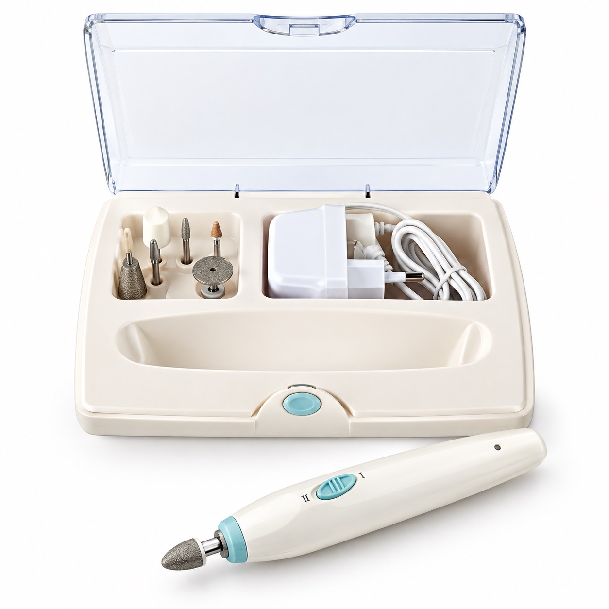 Bộ Dụng Cụ Làm Nail 7 Đầu Mài HoMedics MAN-200A-EU