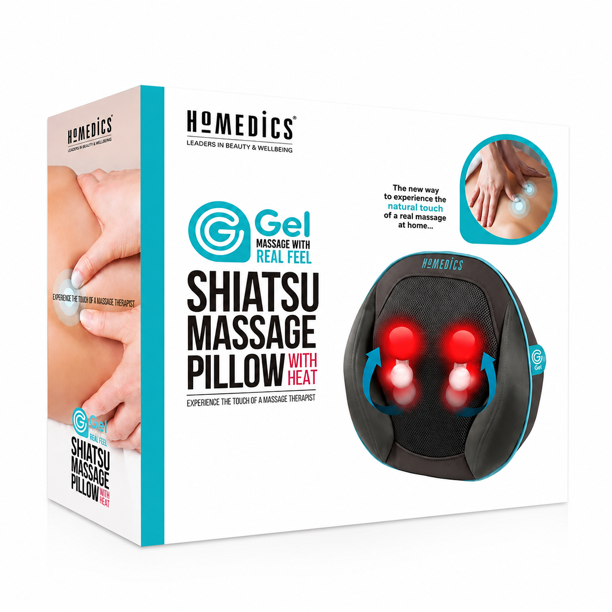 Gối Massage Gel 3D HoMedics GSP-500H-GB Điều Khiển Từ Xa